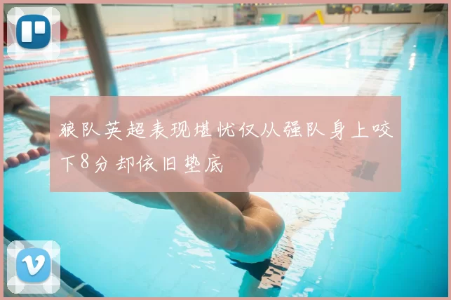 狼队英超表现堪忧仅从强队身上咬下8分却依旧垫底
