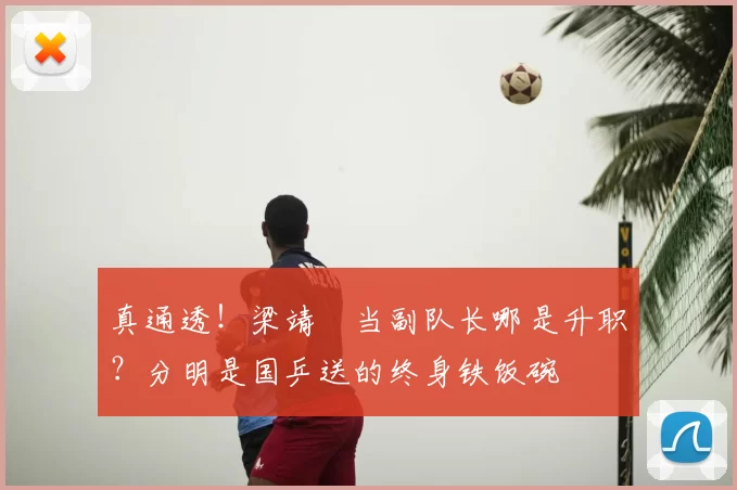 真通透!梁靖崑当副队长哪是升职?分明是国乒送的终身铁饭碗