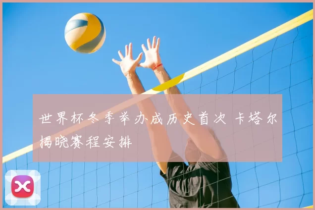 世界杯冬季举办成历史首次 卡塔尔揭晓赛程安排