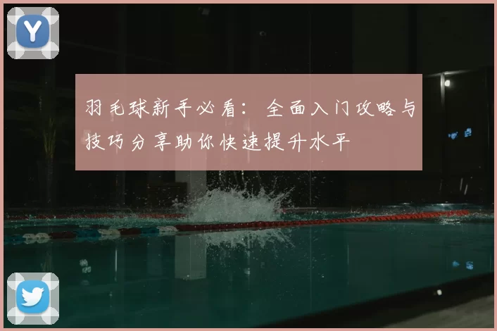 羽毛球新手必看：全面入门攻略与技巧分享助你快速提升水平