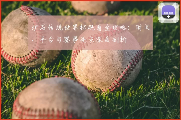炉石传说世界杯观看全攻略：时间、平台与赛事亮点深度剖析